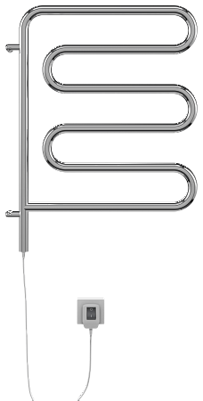 Электро 25 Ш-обр 450х570 поворотный Полотенцесушитель  TERMINUS Саратов - фото 2