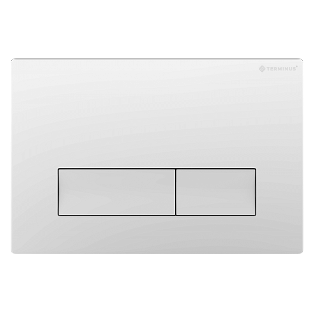 Клавиша смыва для инсталляции Terminus Classic кнопка прямоугольник цвет белый Саратов - фото 1